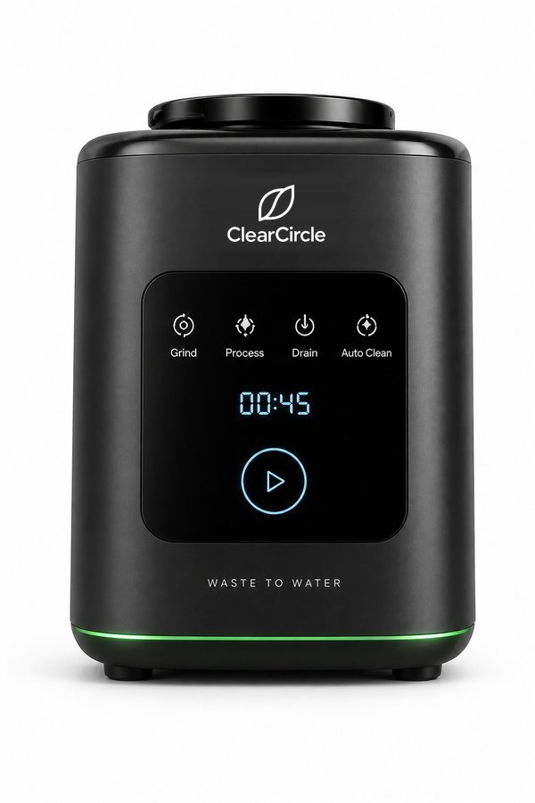 ClearCircle food waste disposer in matte black