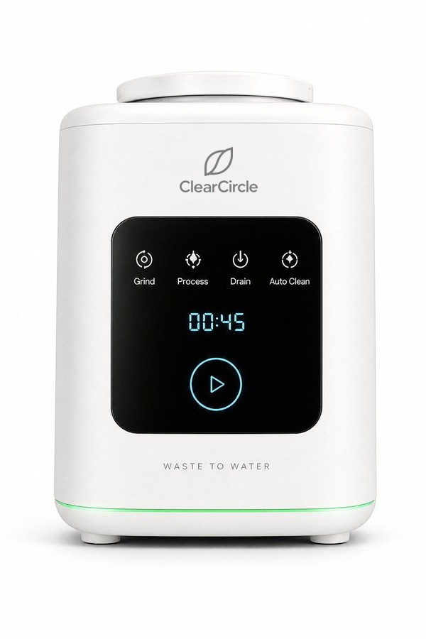 ClearCircle food waste disposer in white