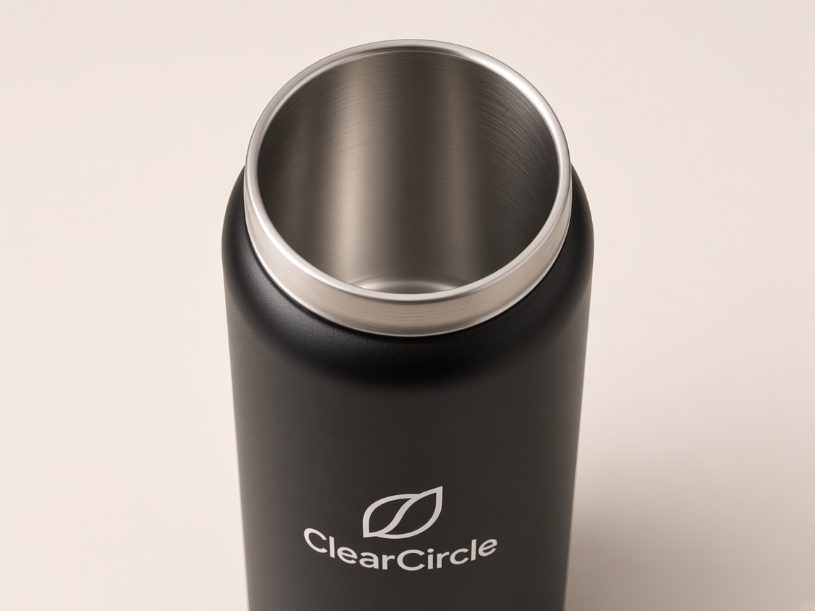 Stainless steel bottle interior