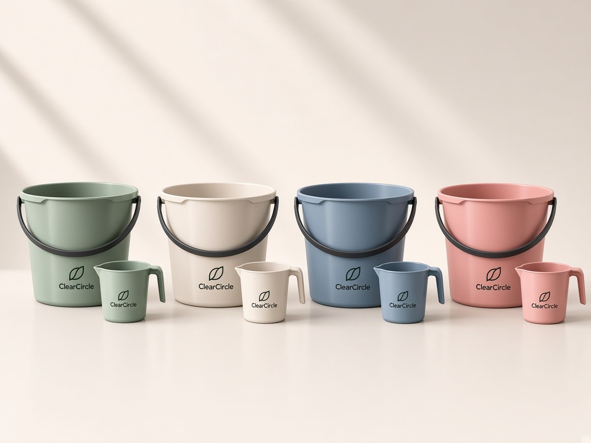 Bucket and mug colour options