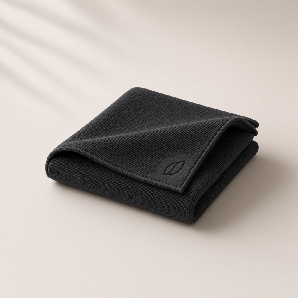 Black ClearCircle microfiber cloth